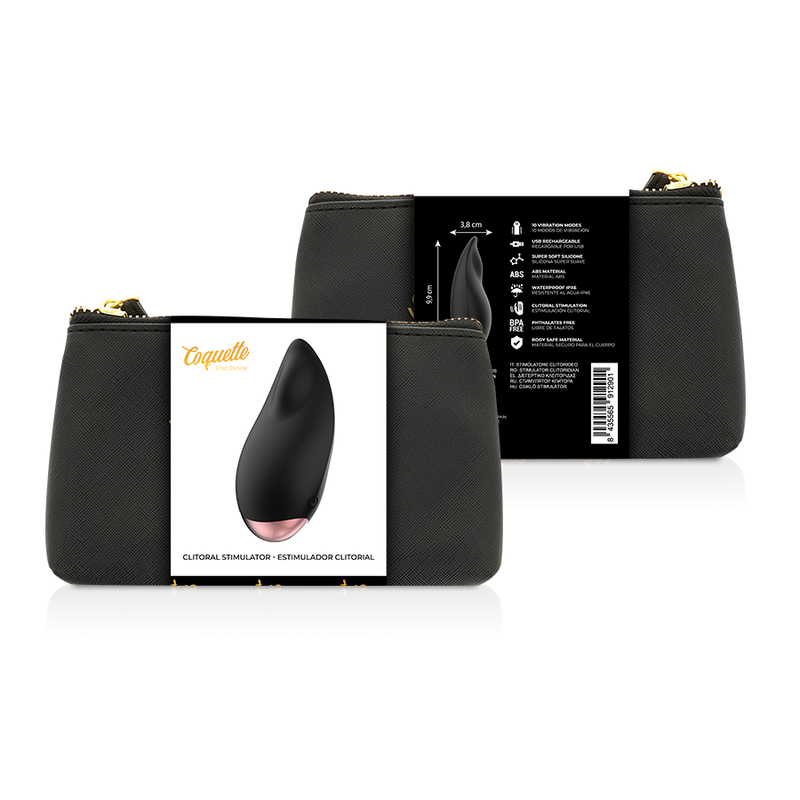 COQUETTE CHIC DESIRE - STIMOLATORE CLITORIALE NERO/ORO – Mini vibratori – foto 2