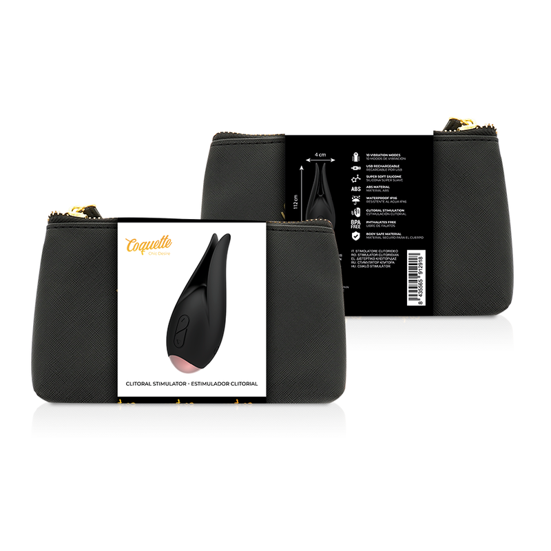 COQUETTE CHIC DESIRE - STIMOLATORE CLITORIALE NERO/ORO – Stimolatori – foto 2