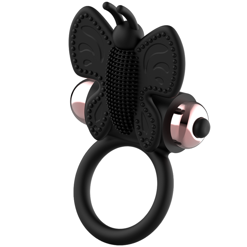 COQUETTE CHIC DESIRE - ANELLO CAZZO FARFALLA CON VIBRATORE NERO/ORO – Cockring con vibrazione – foto 5