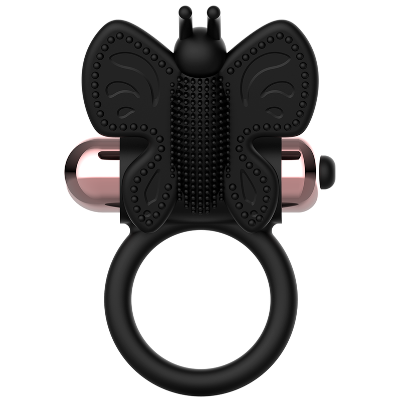 COQUETTE CHIC DESIRE - ANELLO CAZZO FARFALLA CON VIBRATORE NERO/ORO – Cockring con vibrazione – foto 6