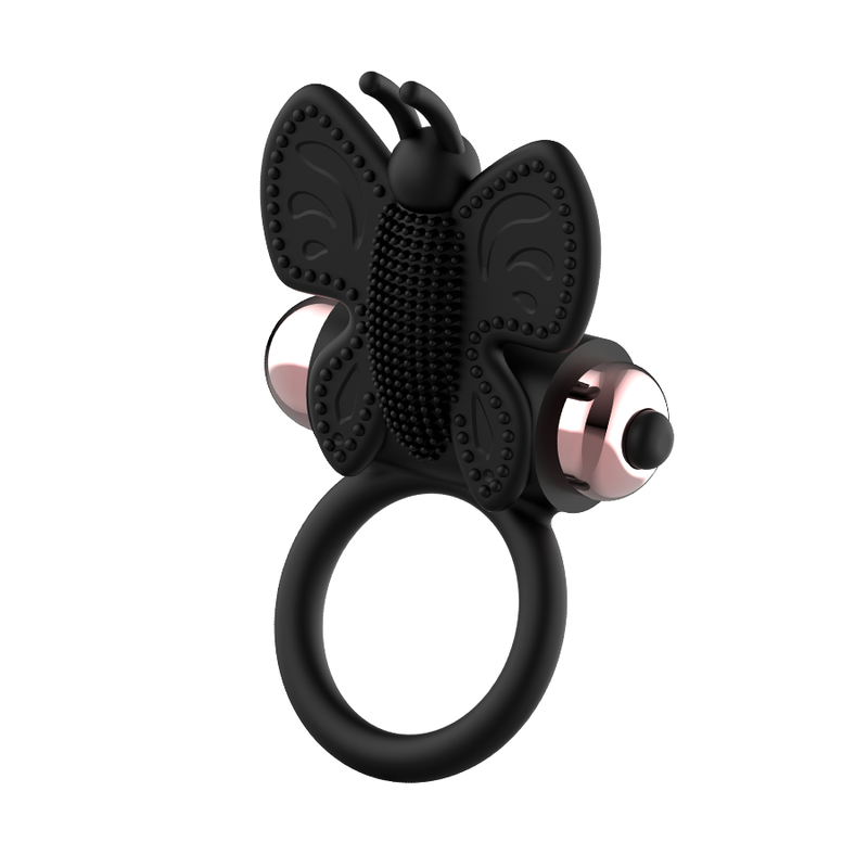 COQUETTE CHIC DESIRE - ANELLO CAZZO FARFALLA CON VIBRATORE NERO/ORO – Cockring con vibrazione – foto 7