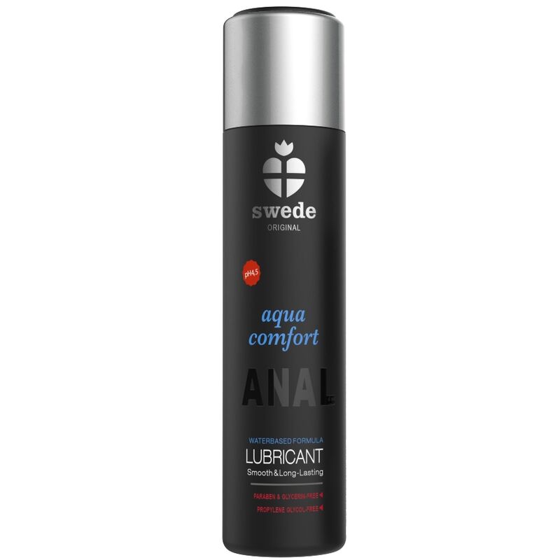 SWEDE - AQUA COMFORT ANALE LUBRIFICANTE A BASE ACQUOSA 120 ML – Anali con rilassante
