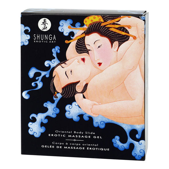 SHUNGA - GEL DA MASSAGGIO EROTICO CORPO A CORPO ORIENTALE AI FRUTTA ESOTICI – Kit per massaggi – foto 2