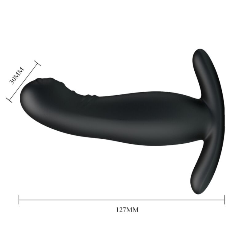 MR PLAY - MASSAGGIATORE PROSTATICO NERO RICARICABILE – Tappi anali – foto 4