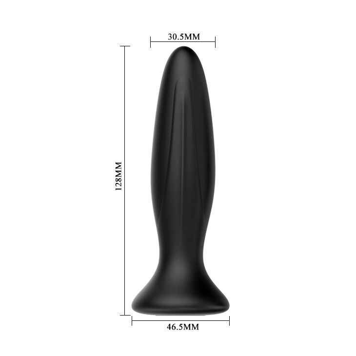 MR PLAY - PLUG ANALE VIBRATORE NERO RICARICABILE – Tappi anali – foto 4