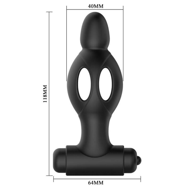 MR PLAY - PLUG ANALE IN SILICONE CON VIBRAZIONE – Tappi anali – foto 5