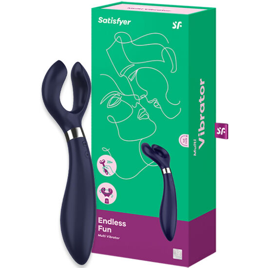 SATISFYER - DIVERTIMENTO INFINITO MULTI VIBRATOR 3 BLU – Vibratori HI-TECH – foto 3