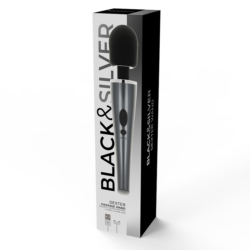 BLACK&SILVER - BACCHETTA DA MASSAGGIO DEXTER – Vibratore WAND – foto 3