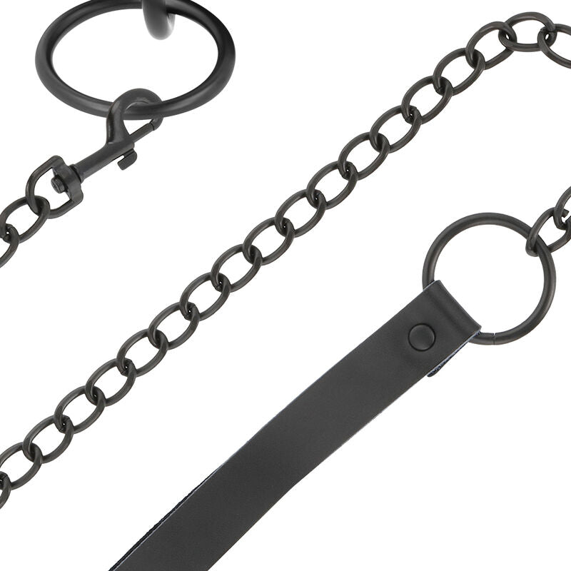 DARKNESS - COLLANA NERA CON CATENA – Collane – foto 4