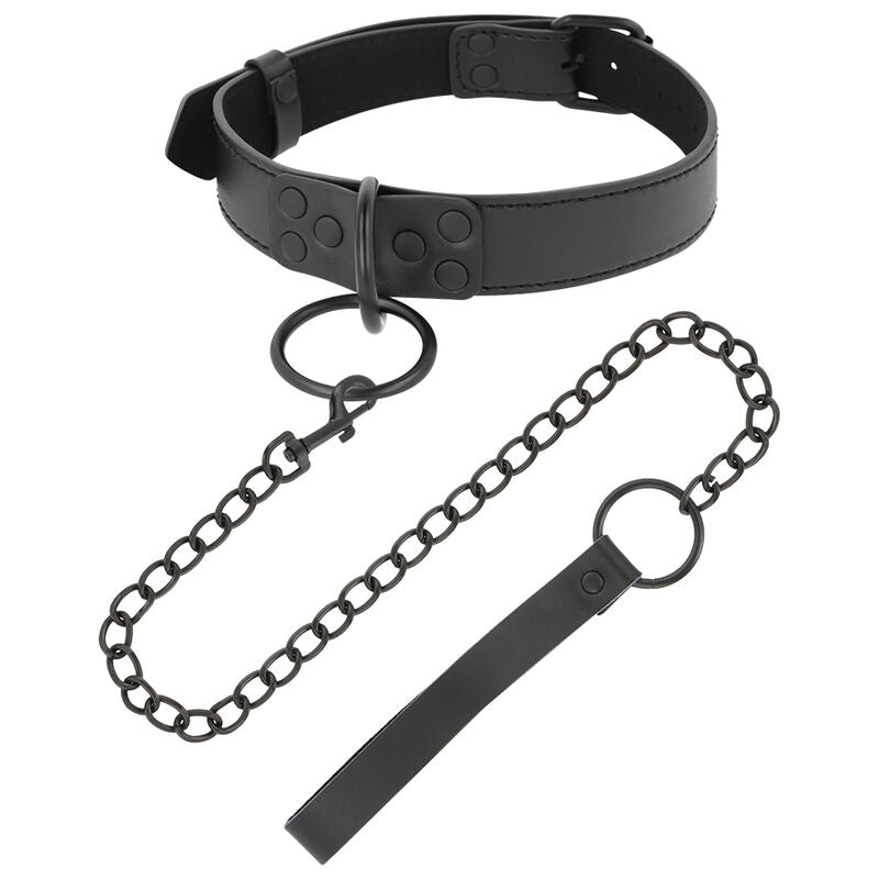 DARKNESS - COLLANA NERA CON CATENA – Collane – foto 2