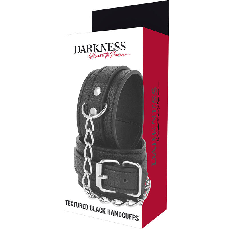 DARKNESS - MANETTE IN PELLE STRUTTURATA NERA – Mogli – foto 5