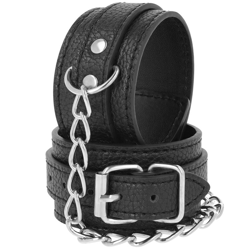 DARKNESS - MANETTE IN PELLE STRUTTURATA NERA – Mogli – foto 2