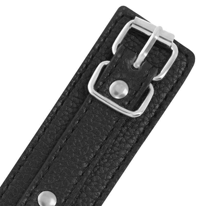 DARKNESS - MANETTE IN PELLE STRUTTURATA NERA – Mogli – foto 4