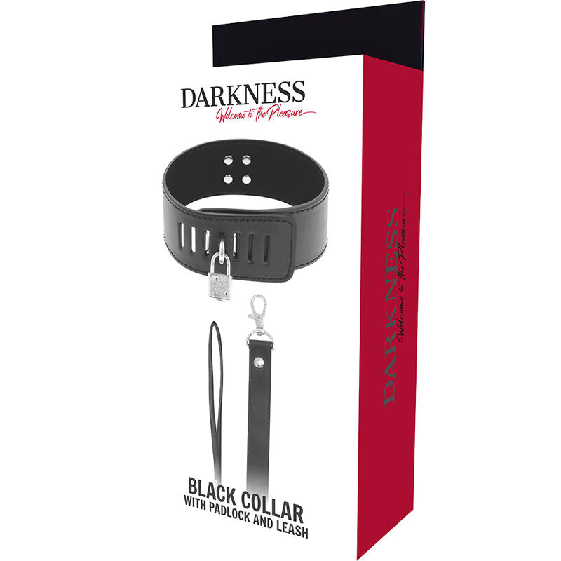DARKNESS - COLLARE BDSM CON CHIUSURA NERA – Collane – foto 5
