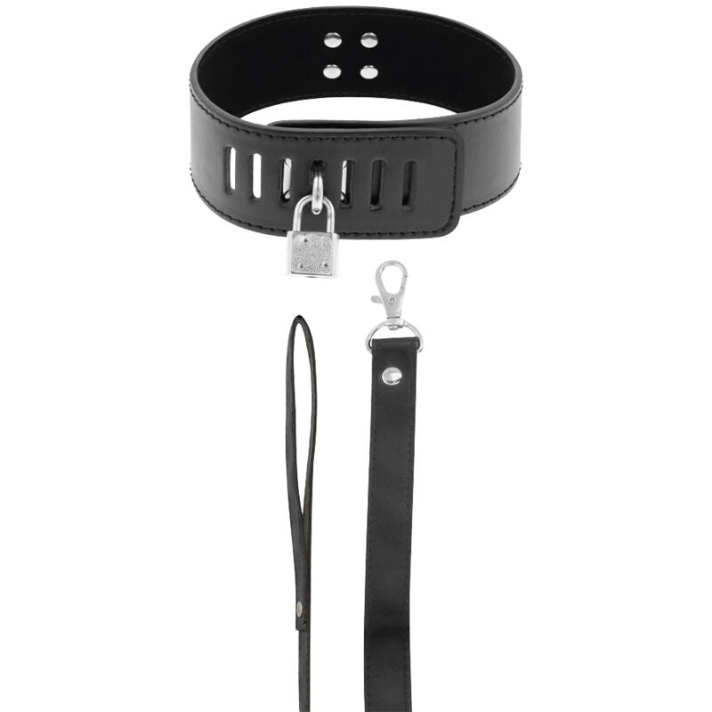 DARKNESS - COLLARE BDSM CON CHIUSURA NERA – Collane – foto 2