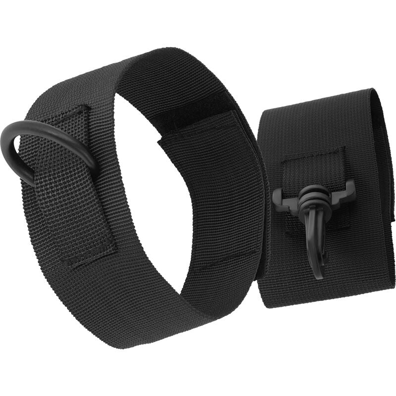 DARKNESS - POLSINI ALLA CAVIGLIA IN NYLON NERO – Mogli – foto 5