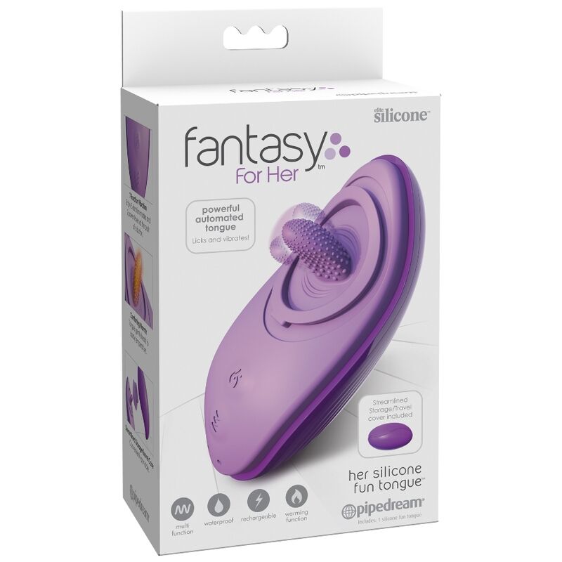 FANTASY FOR HER - LINGUA DIVERTENTE IN SILICONE VIOLA – Per il clitoride – foto 5
