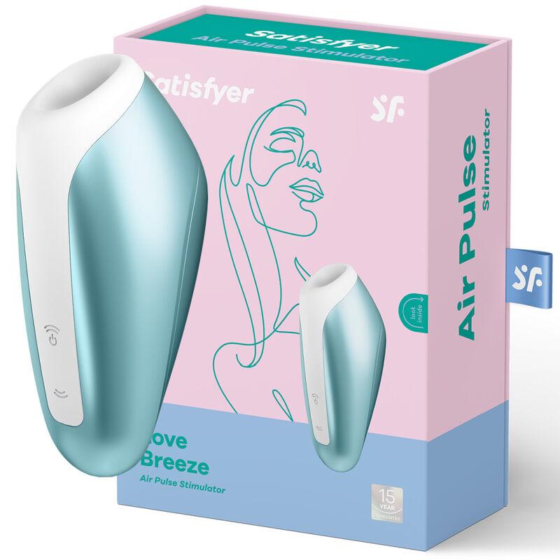 SATISFYER - LOVE BREEZE SUCCIONADOR BLU GHIACCIO – Stimolatore dell'aria nessuna vibrazione – foto 2