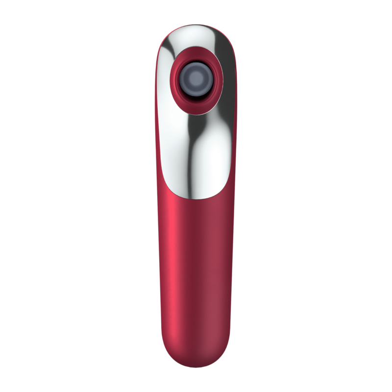 SATISFYER - VIBRATORE E VENTOSA DUAL LOVE CON ARIA PULSATA ROSSO – Vibratori con APP – foto 4