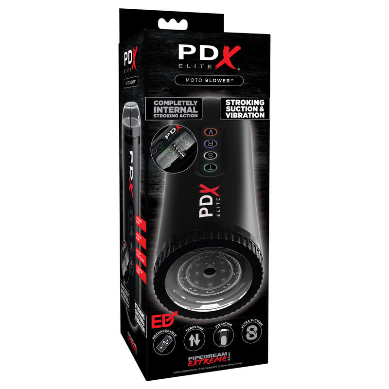 PDX ELITE - SOFFIATORE PER MOTO MASTURBATORE AVANZATO – Vagine con vibrazione – foto 5