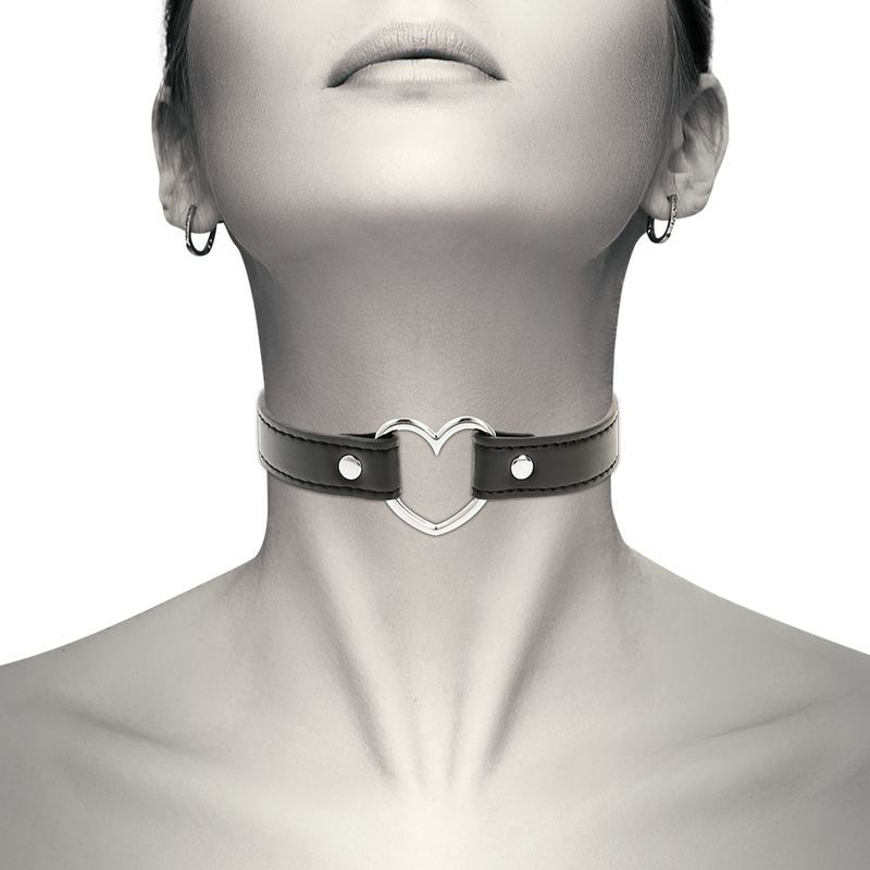 COQUETTE CHIC DESIRE - COLLANA IN PELLE VEGANA ACCESSORIO CUORE DONNA – Collane – foto 2