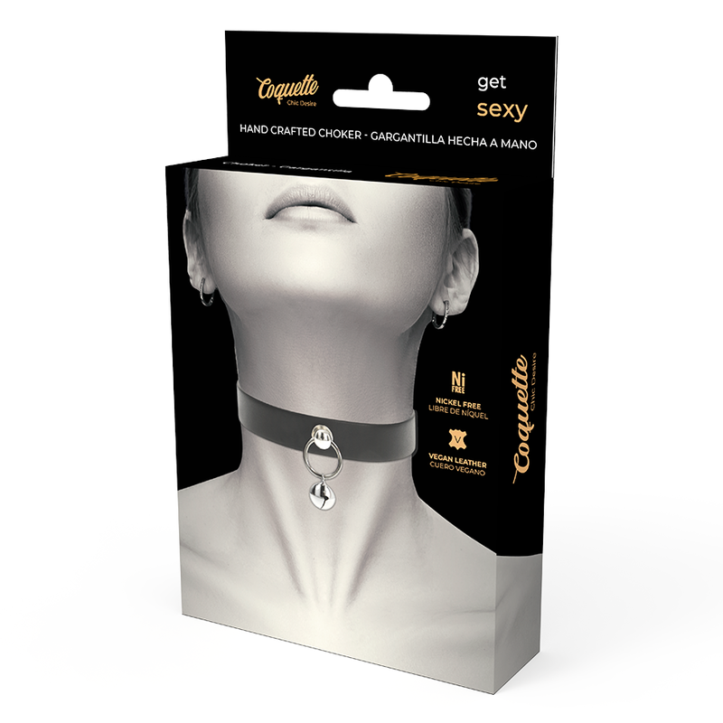 COQUETTE CHIC DESIRE - COLLANA IN PELLE VEGANA ACCESSORIO DONNA SONAGLIO/CERCHIO – Collane – foto 5