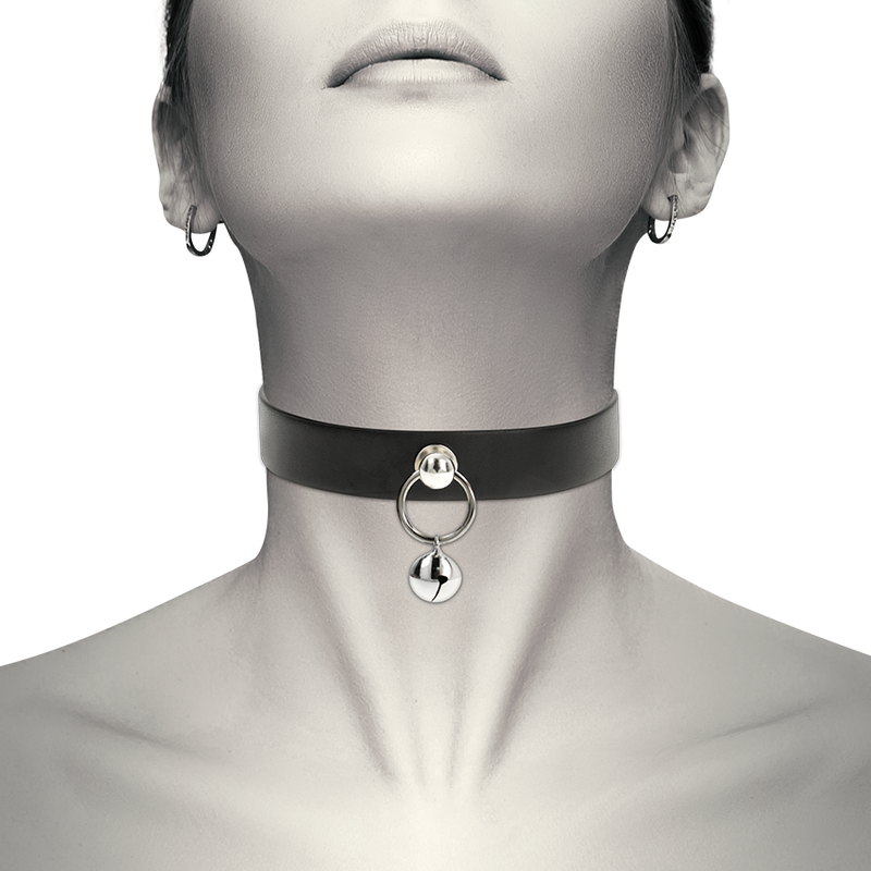 COQUETTE CHIC DESIRE - COLLANA IN PELLE VEGANA ACCESSORIO DONNA SONAGLIO/CERCHIO – Collane – foto 2