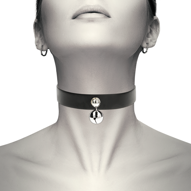 COQUETTE CHIC DESIRE - COLLANA IN PELLE VEGANA ACCESSORIO DONNA CON SONAGLIO – Collane – foto 2