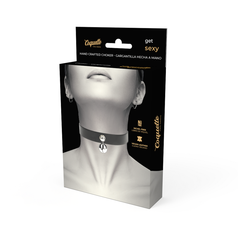 COQUETTE CHIC DESIRE - COLLANA IN PELLE VEGANA ACCESSORIO DONNA CON SONAGLIO – Collane – foto 5