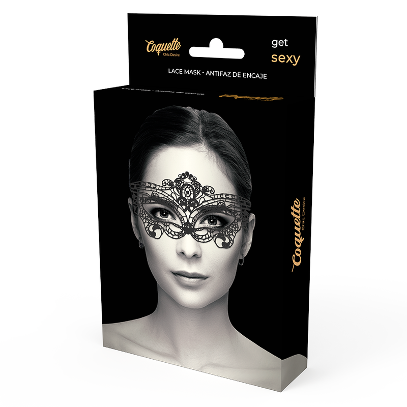 COQUETTE CHIC DESIRE - MASCHERA IN FINE PIZZO NERO – Maschere / Maschere per gli occhi – foto 5