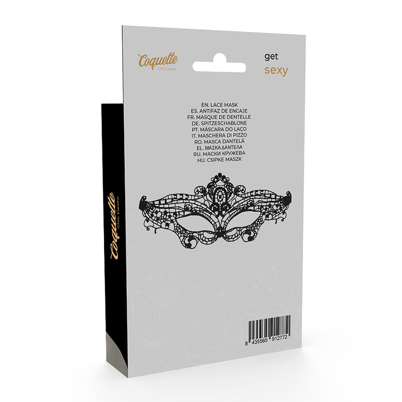 COQUETTE CHIC DESIRE - MASCHERA IN FINE PIZZO NERO – Maschere / Maschere per gli occhi – foto 6