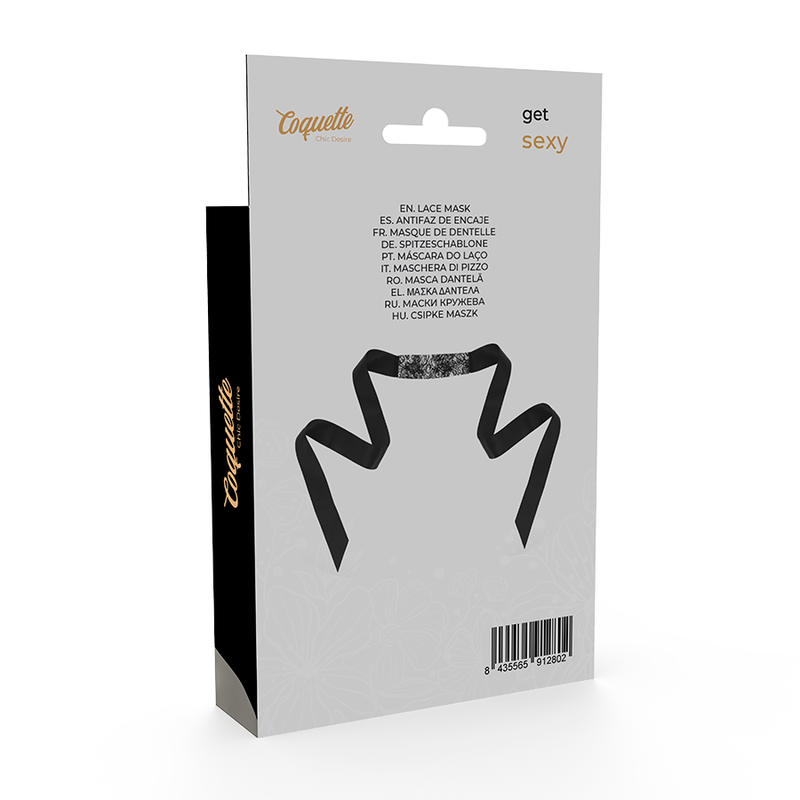 COQUETTE CHIC DESIRE - MASCHERA IN PIZZO NERO CON NASTRO – Maschere / Maschere per gli occhi – foto 6