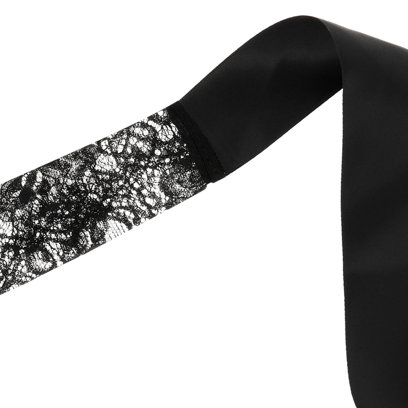 COQUETTE CHIC DESIRE - MASCHERA IN PIZZO NERO CON NASTRO – Maschere / Maschere per gli occhi – foto 4