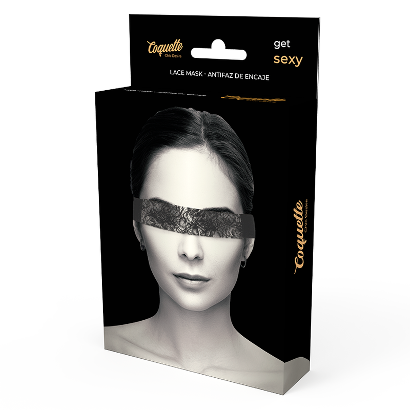 COQUETTE CHIC DESIRE - MASCHERA IN PIZZO NERO CON NASTRO – Maschere / Maschere per gli occhi – foto 5