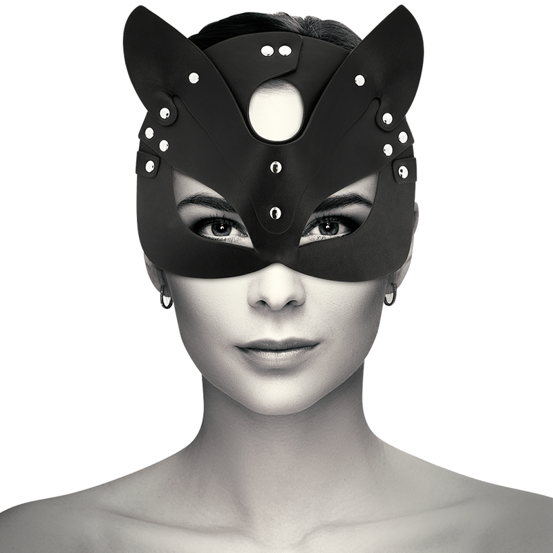 COQUETTE CHIC DESIRE - MASCHERA VEGANA IN PELLE CON ORECCHIE DI GATTO – Maschere / Maschere per gli occhi – foto 2