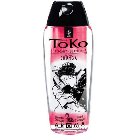 SHUNGA - AROMA LUBRIFICANTE TOKO FRAGOLA E CHAMPAGNE – Con sapori deliziosi