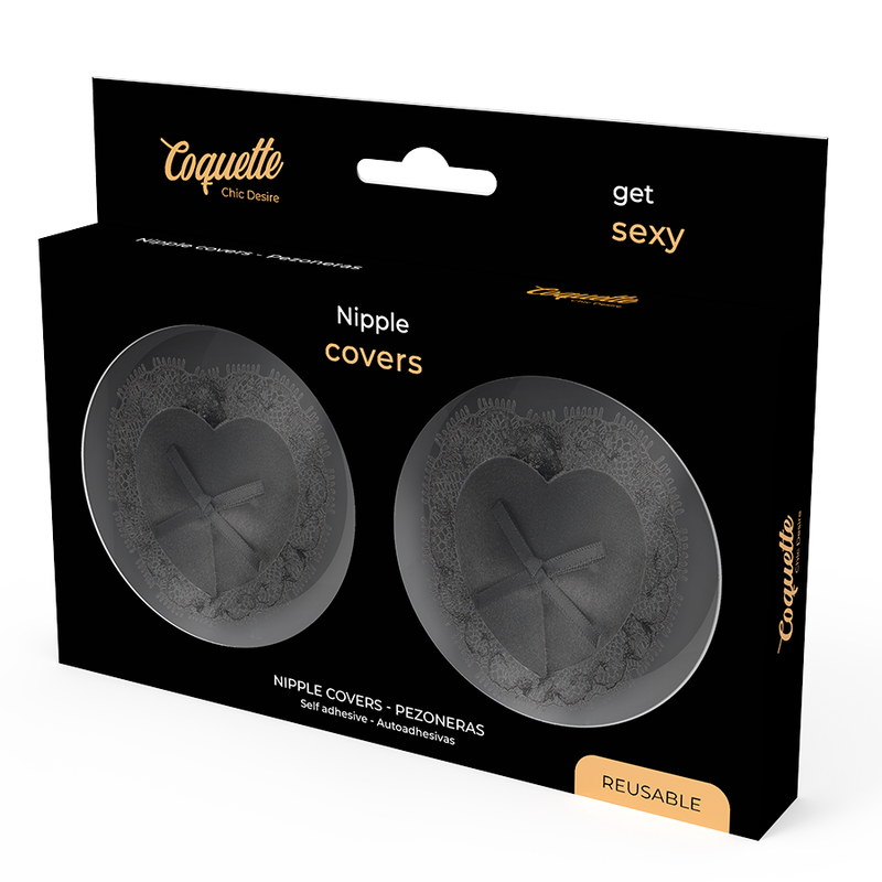 COQUETTE CHIC DESIRE - COPRI CAPEzzoli IN PIZZO NERO – Fodere – foto 4