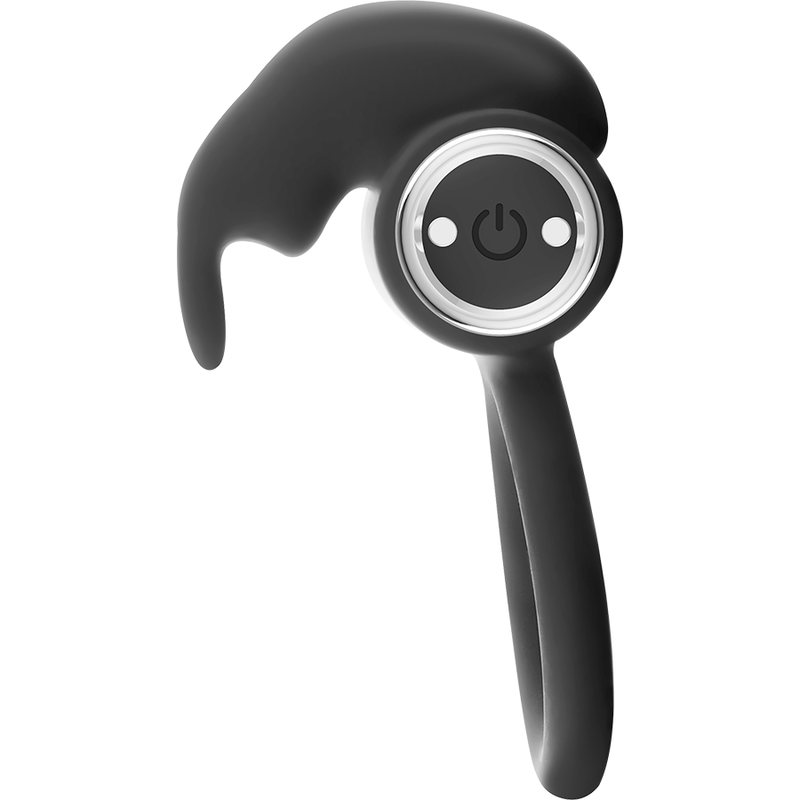 BLACK&SILVER - ANELLO RICARICABILE BURTON 10 MODALITÀ DI VIBRAZIONE – Cockring con vibrazione – foto 6