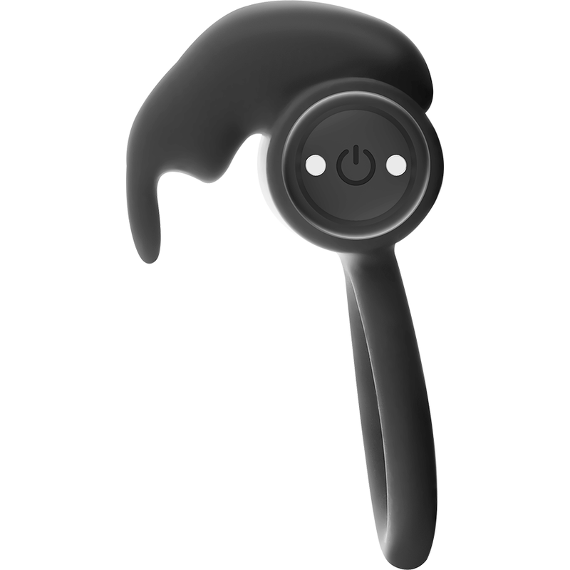 BLACK&SILVER - ANELLO BURTON 10 MODALITÀ DI VIBRAZIONE NERO – Cockring con vibrazione – foto 5
