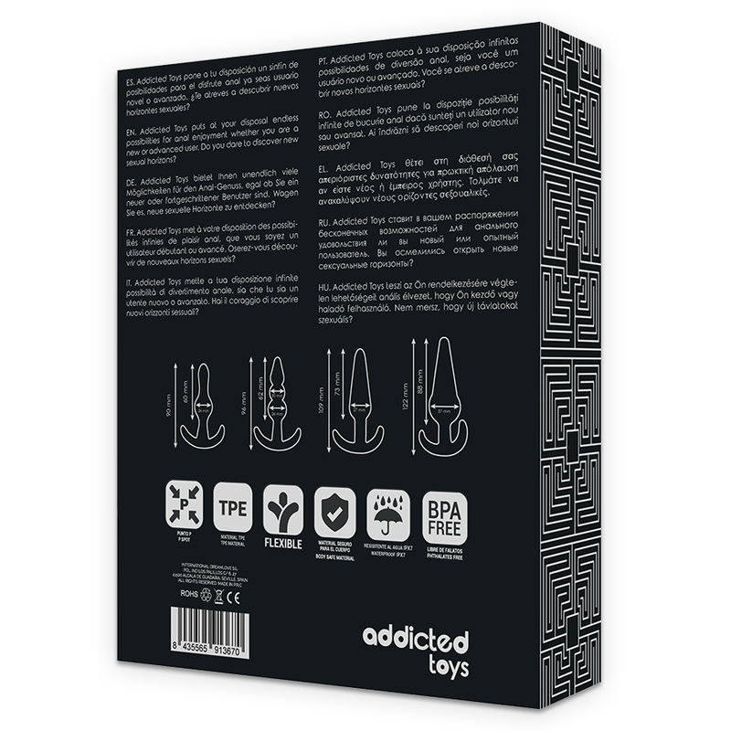 ADDICTED TOYS - SET DI 4 TAPPI ANALI – Tappi anali – foto 13