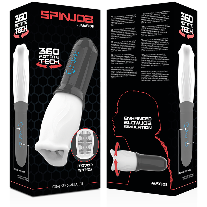JAMYJOB - STIMOLATORE DEL SESSO ORALE SPINJOB – Masturbatore automatico – foto 9