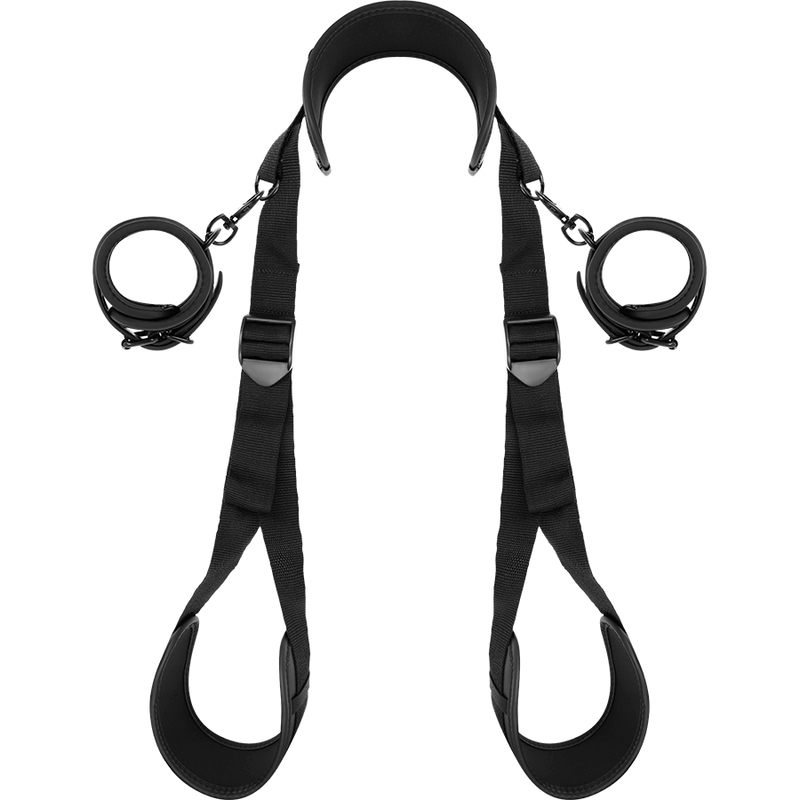 FETISH SUBMISSIVE - POSIZIONE A GAMBE APERTE CON MANETTE FODERA IN NOPRENE – Sistemare le manette