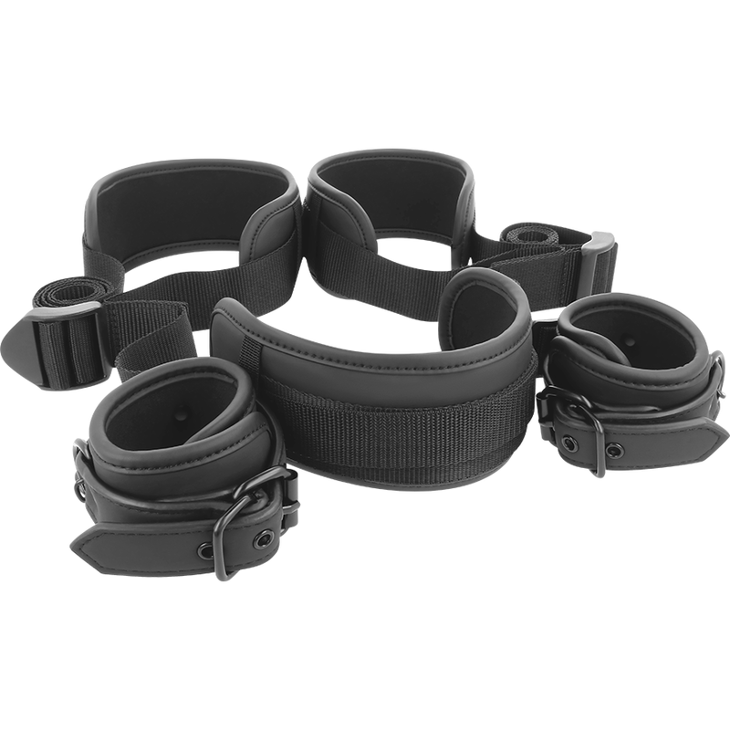 FETISH SUBMISSIVE - POSIZIONE A GAMBE APERTE CON MANETTE FODERA IN NOPRENE – Sistemare le manette – foto 3