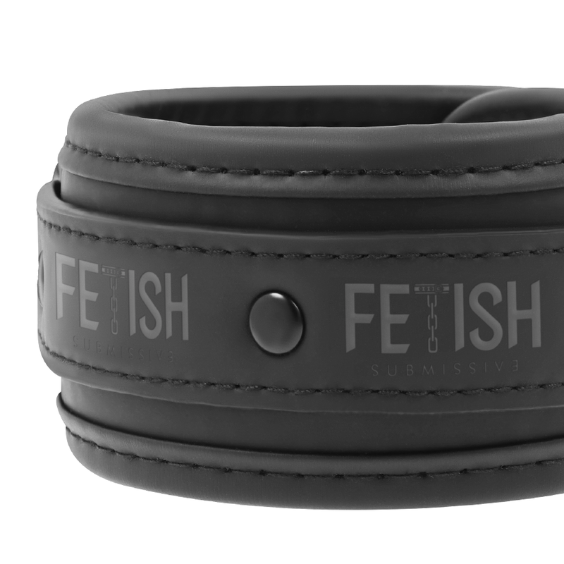 FETISH SUBMISSIVE - COLLANA E MANETTE IN PELLE VEGANA CON FODERA IN NOPRENE – Mogli – foto 4