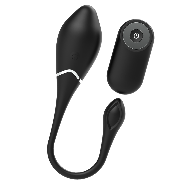 BLACK&SILVER - UOVO VIBRANTE RICARICABILE JENELL – Telecomando
