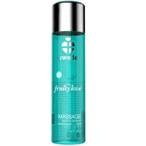 SWEDE - FRUITY LOVE OLIO DA MASSAGGIO EFFETTO RISCALDANTE RIBES NERO E LIME 60 ML – Con effetto termico