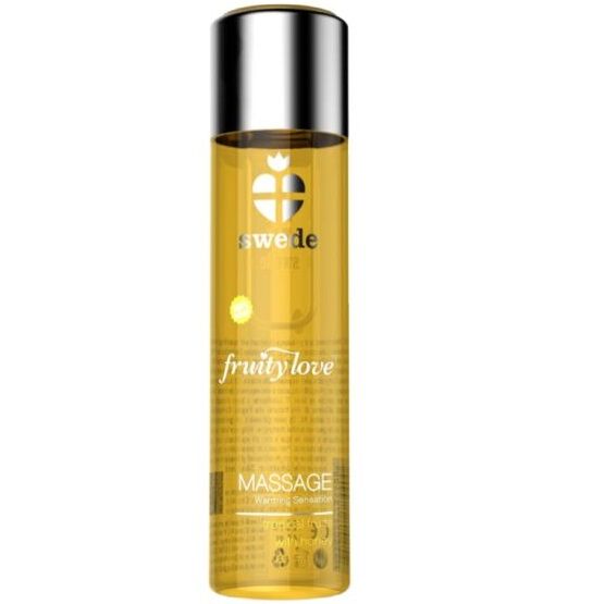 SWEDE - FRUITY LOVE OLIO DA MASSAGGIO EFFETTO RISCALDANTE FRUTTATO TROPICALE AL MIELE 60 ML – Con effetto termico