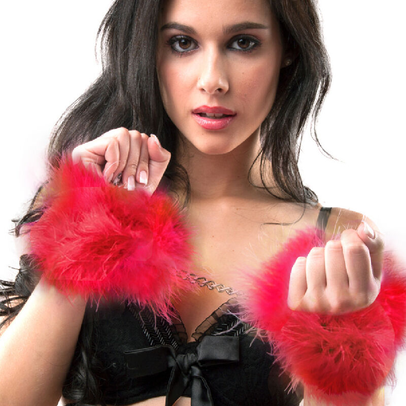 GIOCO SEGRETO - MANETTE MARABOU ROSSO – Mogli – foto 2