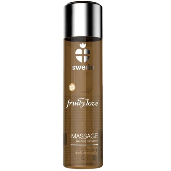 SWEDE - FRUITY LOVE OLIO DA MASSAGGIO EFFETTO RISCALDANTE CIOCCOLATO FONDENTE INTENSO 60 ML – Con effetto termico