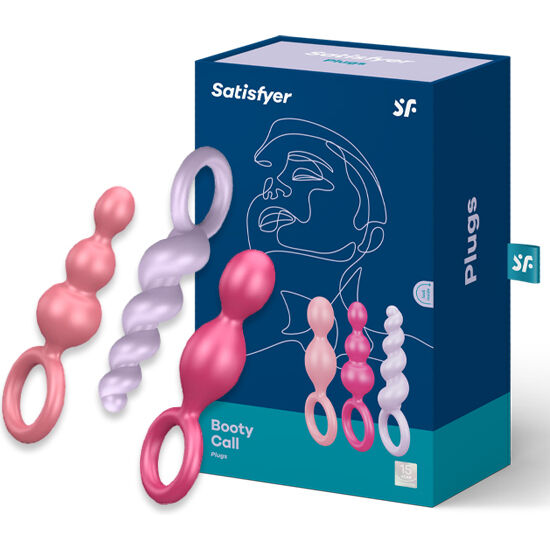 SATISFYER - SET 3 PZ TAPPI ANAL TRICOLORE – Tappi anali – foto 2